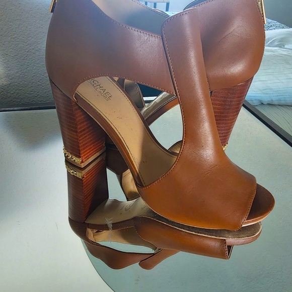 MICHAEL Michael Kors Shoes - Michael Kors Brown Block Heels